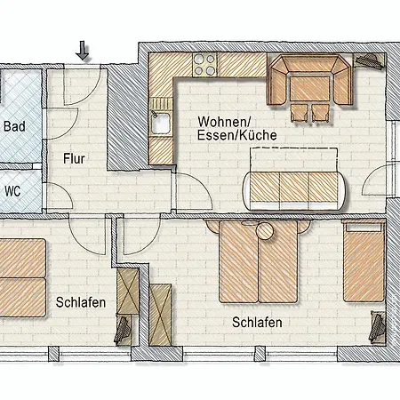 Apartament Gastehaus Bergwelt