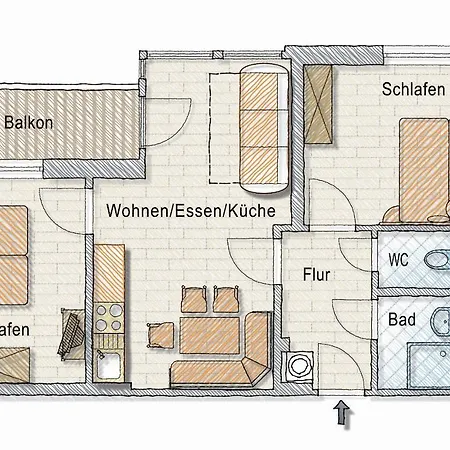 Apartament Gastehaus Bergwelt
